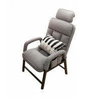 Modern Design Adjustable Padded Recliner Reclining Function Upholstered Armchair High Back Support Computer Chair Thick Cushioning for Young Adults, Office Workers, Homeowners, Bedroom, Home Theater