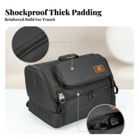 Shoulder Straps Speaker Carrying Bag Rectangular Padded Speaker Bag Portable Audio Gear Storage Sturdy
