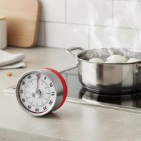 No Batteries Required Stainless Steel Egg-Cooking Timer Timer Battery-Battery-Less Kitchen Timer Loud Alarm Time Management Tool Easy to Use for Baking