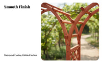 Wooden Garden Arch Anti Wooden Garden Arbor Weather-Resistant Climbing Plant Archway for Landscapers, Homeowners, Courtyard, Backyard, Lawn