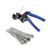 Stainless Steel Cable Tie Tool Easy to Use Cable Tie Tightening Pliers single-Hand for Wire Management, Electrical Work