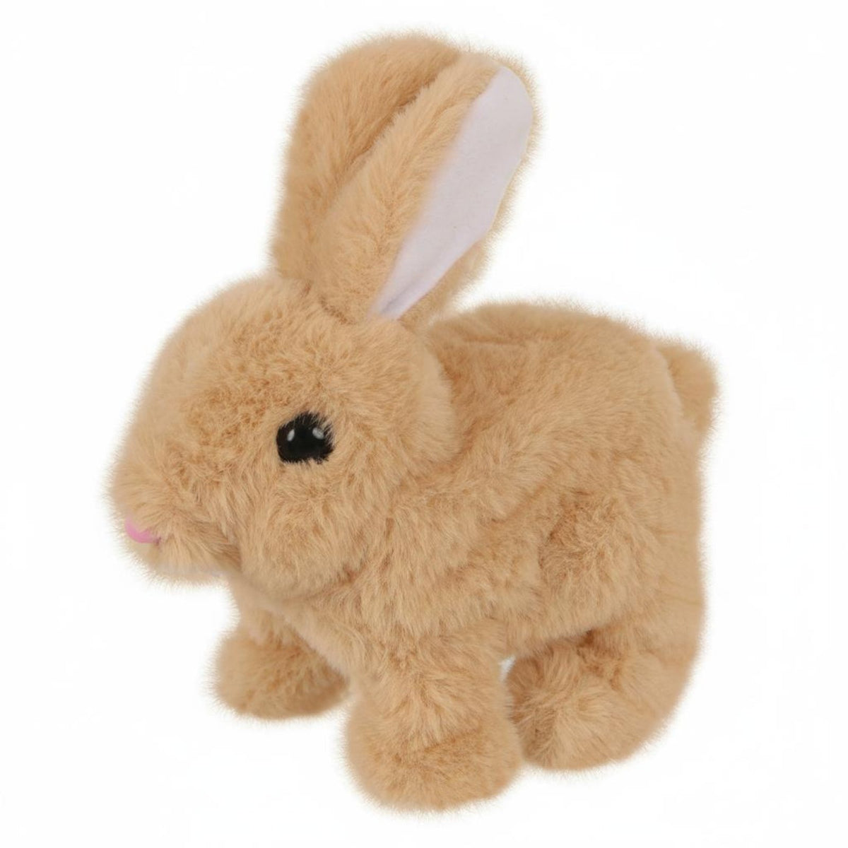 Realistic Hare Stuffed Easy Battery Operated Realistic Hare Chirping Sounds Electronic Walking Bunny for Young Children, Playroom