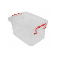 Clear Lidded Container debrisproof Storage Box With Lid for Closet, Street Vendors