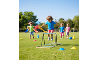 Foldable Folding Agility Ladder Connectable Convertible Training Hurdle Colorful Design Fitness Equipment Carbon Steel Frame for Athletes