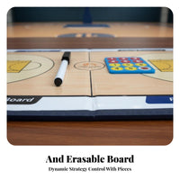 Includes Magnetic Pieces and Pen Foldable Basketball Board Portable Foldable Basketball Strategy Board Lightweight for Practice, Courtside