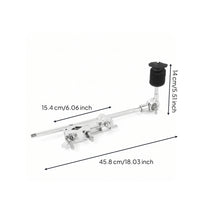 Textured Cymbal Extension Clamp Chrome Cymbal Arm Arm with Clamp Holder Sturdy Easy to Adjust for Drummers