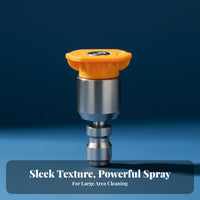 Adjustable Angle Rotating Pressure Washer Nozzle Long-Lasting Pivoting Car Wash Nozzle Wider Coverage for Outdoor Cleaning