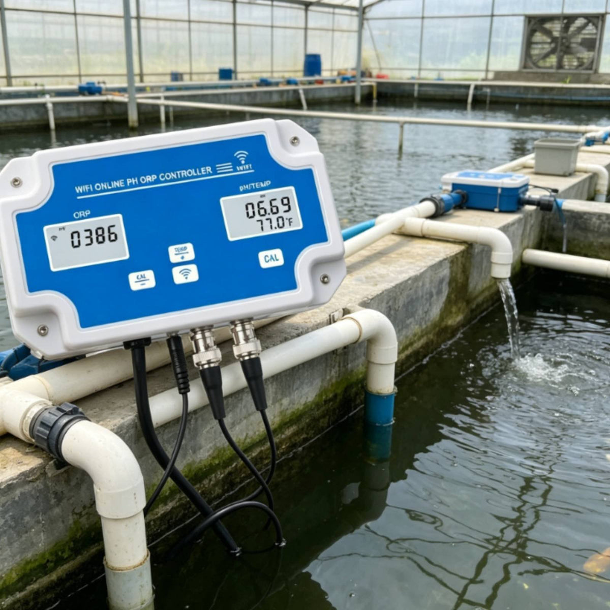 App Alarm Notification pH ORP Temperature Monitor Real-Time Data Digital pH ORP Controller Testing Equipment for Hydroponics Growers, Pool Owners, Aquatic Life Farm