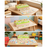 Educational Wooden Sorting Box with Lid Motor Skill Shape Sorter Box Counting Matching Game Vibrant for Playroom
