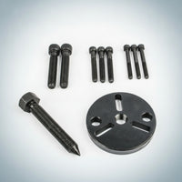 10 Pieces Universal Compressor Clutch Removal and Installation Tool Kit Heavy Duty Air Conditioning Compressor Clutch Tool Kit Compact Rebuild for DIYers, Home Garage