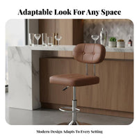 Sturdy Base Adjustable rotating Stool with Armrests Built-in Footrest Adjustable Pedestal Seat with Armrests Modern Design tavernstool for Receptionists, Business Owners, Reception Desk, Kitchen, Home, Dining Room