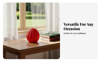 Lightweight Plastic Imitation Ceramic Vase Ideal Gift Modern Minimalist Vase Flower Container for Living Room, Office Desk, Bookshelf