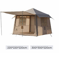 Inflatable House Tent with Canopy Thickened Material Large Inflatable Cabin Tent Sun Protection
