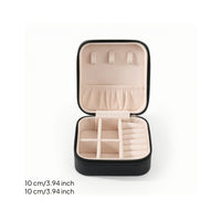 Travel Jewelry Case Lightweight Zippered Jewelry Box Soft for Travelers, Suitcase, Handbag