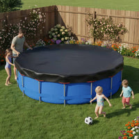 Round Water Basin Cover Waterproof Round Cold Season Water Basin Cover Weather-Resistant Protection Guard Covering for Off-Season, Backyard, Garden