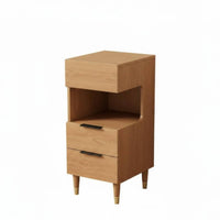 Space-Saving Slim Gap Cabinet Multi-Drawer Storage Nightstand Minimalist Design Bedroom Furniture for Apartment Dwellers, Homeowners, Students, Small Spaces, Dorm Room