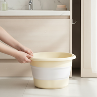 Jie Li Ya Foldable Foot Bath Bucket, 10L Portable Insulated Foot Soaking Tub for Travel and Home Use