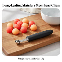 Fruit Sphere Er Versatile Stainless Steel Fruit Sphere Er Double-Ended Fruit Sphere Er Easy Spoon Ing Water Fruit Sphere Spoon