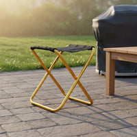 Foldable Folding Fishing Stool Lightweight Portable Camp Stool Easy to Carry Portable Seat Space-Saving for Barbecue
