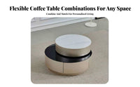 Modern Minimalist design cumulusShaped Nesting Table Set Space-Saving Living Room Furniture Rounded Corners Accent Tables Easy to Clean for Apartment Dwellers, Decor fans, Interior Designers, Lounge Area, Home Office, Bedroom