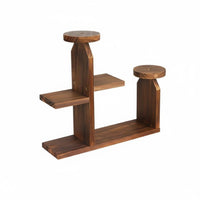 Stand Wood Wooden Tiered Plant Stand Indoor Use Display Shelf for Living Room, Balcony