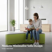 Curved Sectional Couch Modern Design Reception Sofa distinctive Shape Commercial Furniture for Parents, Business Visitors, Waiting Room, Lobby, Lounge Area