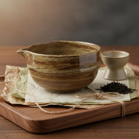 Matcha Bowl Traditional Craft Powdered Green Tea Bowl Handmade Tea Ceremony Accessories for Meditation Enthusiasts, Meditation