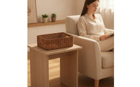 Woven Container Basket Rectangular Wicker Storage Basket Sturdy for Shelves