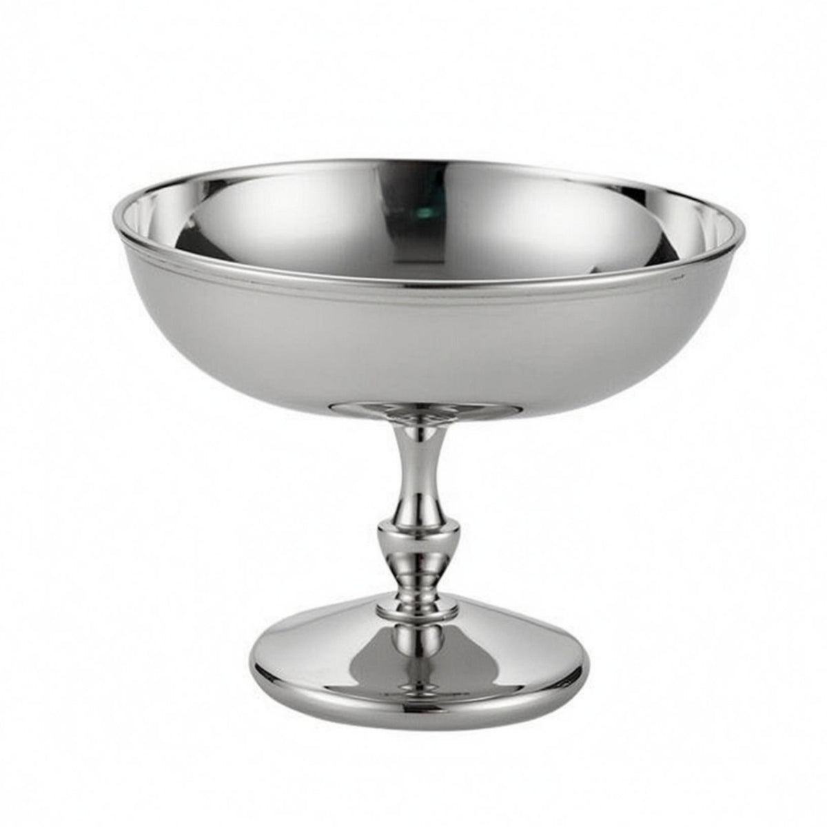 Stainless Steel Dessert Cup Central Stem Metal Sundae Bowl Reusable Household Tableware for Salad Serving