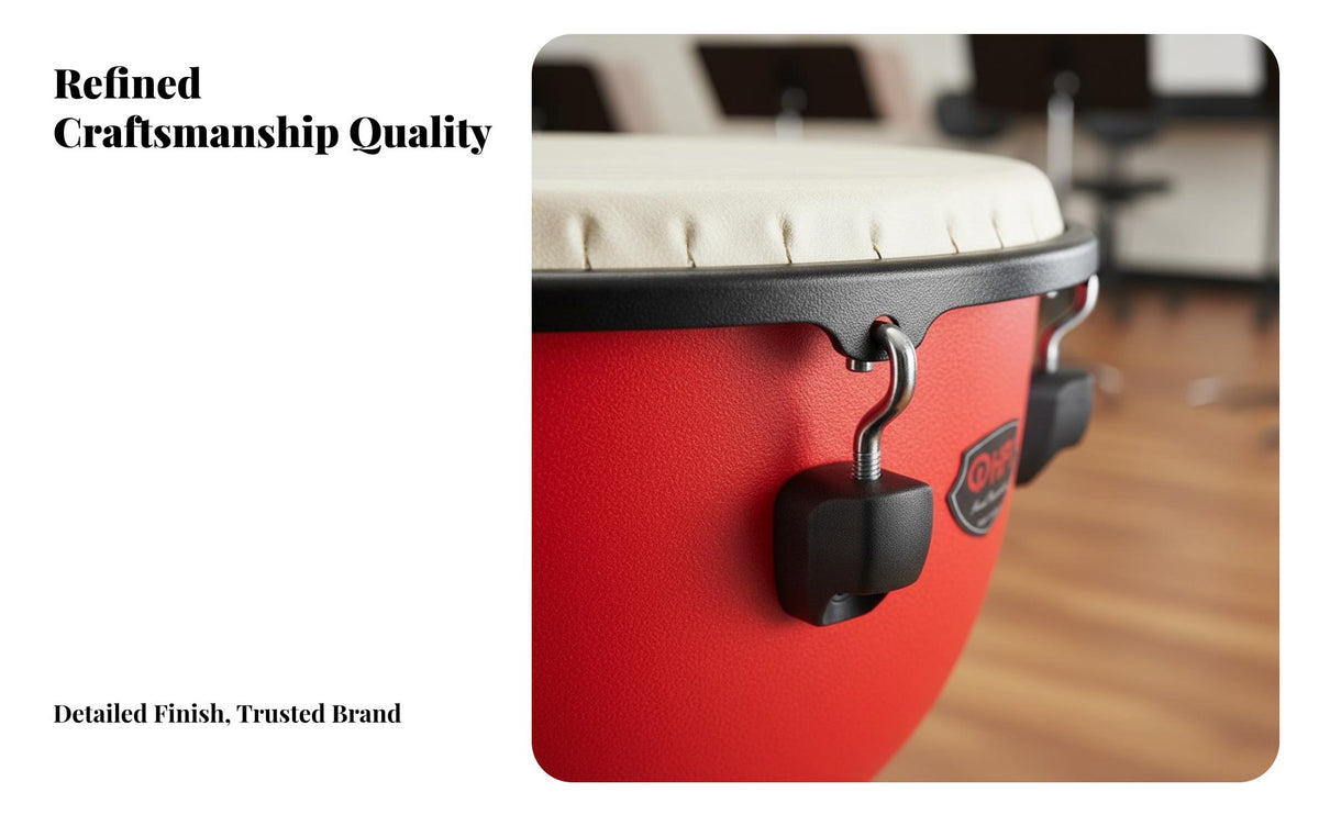 Lightweight Design Djembe Drum Ready to Play Percussion Instrument Deep Bass Tones Mechanically Tuned for Music Teachers, Beginners, Musicians, School, Home Practice, Jam Sessions, Live Performances