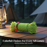 Sturdy Reflective Tent Rope Heavy-Duty Reflective Guy Line High-Strength for Hiking, Backpacking