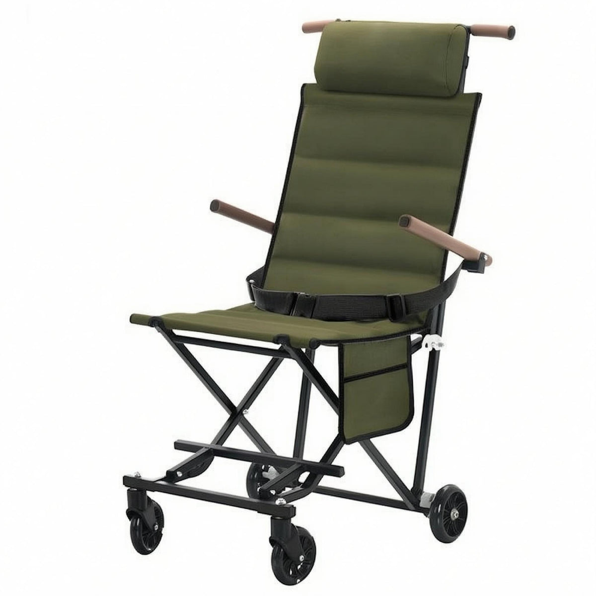 Camping Recliner Heavy Duty Portable Recliner Adjustable Recline Outdoor Furniture for Travel