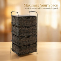 Multi-Layer PE Unit, Hallway Storage Organizer, Bedroom Storage Rack, Living Room Storage Basket, Tall Storage Unit for Home Declutterer