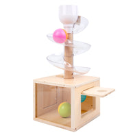 Wooden Ball Tracker Montessori Ball Drop Toy Developmental for Playroom, Nursery
