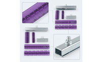 6 Pieces Paintless Ding Puller Tabs with Metal Blocks Heavy-Duty Ding Repair Tabs Notched Tool Reinforced for Garages