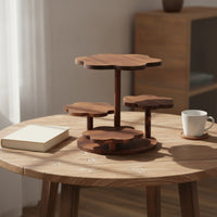 Dessert Stand Tiered Dessert Riser Wooden Display Stand with Tiers for Hosts, Bakeries, Parties, Weddings, Buffets