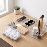 Stackable Acrylic Desktop Organizer Box for Jewelry and Cosmetics
