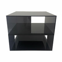Minimalist aesthetic Rotating Cylindrical Cabinet Multifunctional Multi-Level Accent Table Space-Saving Nightstand Enclosed Compartments for Apartment Dwellers, Design aficionados, Bedside, Bedroom, Living Room, Small Spaces