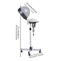 Vertical Hair Steamer Machine Wheeled Vertical Hair Steamer Timer Switch for Salon