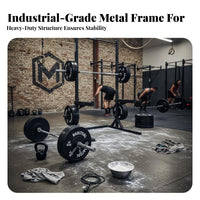 Commercial Grade High-Intensity Training Training Rack Multi-Functional Squat Rack with Pull up Bar Heavy Duty Barbell Power Rack Adjustable for Weightlifters, Bodybuilders, Athletes, Fitness Studio