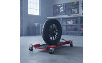 Controlled Motorcycle Mover Dolly with Swivel Wheels Stable Motorcycle Garage Dolly Low-Height for Mechanics