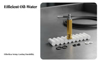 High Pressure Oil Water Separator Quick Connect Design 30MPA Air Pump Strainer Sturdy Construction Air Pump Strainer for Hobbyists, Workshop, Garage