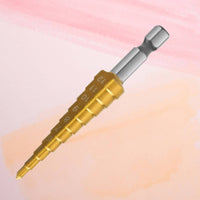 Self-Centering Acoustic Guitar Pickup Installation Tool High Speed Steel Guitar End Pin Hole Drill Precise Positioning 3-12mm Tapered Drill Bit Even Drilling for Luthiers, Guitarists, Instrument Maintenance
