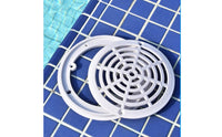 ABS Plastic Pool Main Drain Cover Grille-Style Main Drain Outlet Screw-Secured Smooth Molded Finish