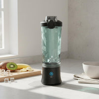 Portable Blender 6 Blades Design Individual Ice Crusher Crushing USB-Charged Juicer Cup for Travel, Office, Outdoor