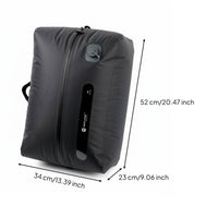 Battery-without Batteries Automatic Vacuum Compression Bag Waterproof Electric Air Pump Storage Bag TPU Material Luggage Organizer Reusable for Backpacking