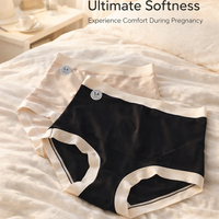 Maternity Underwear Postpartum with High Waist Over Bump Support, Soft Modal Blend Knickers After Birth, Breathable Gusset