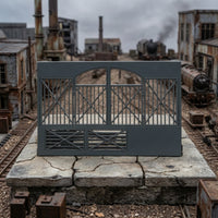 Industrial Factory Gate Model Plastic HO Scale Gate Miniature HO Scale Fence for Dioramas