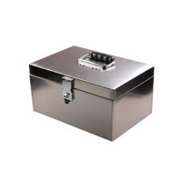Lockable Cash Box with Coin Tray Portable Security Container long-lasting Design Office Supply Multi-Compartment for Small Business Owners, Event Organizers, Market Stalls, Markets, Garage Sales, Events