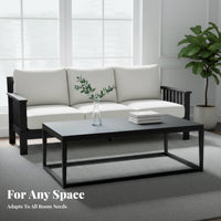 New Chinese design Sofa Set serene-Inspired Design Upholstered Couch and Chair Group Sturdy Frame Construction Home Furniture for Families, Office, Study